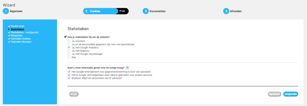 Complianz Statistieken